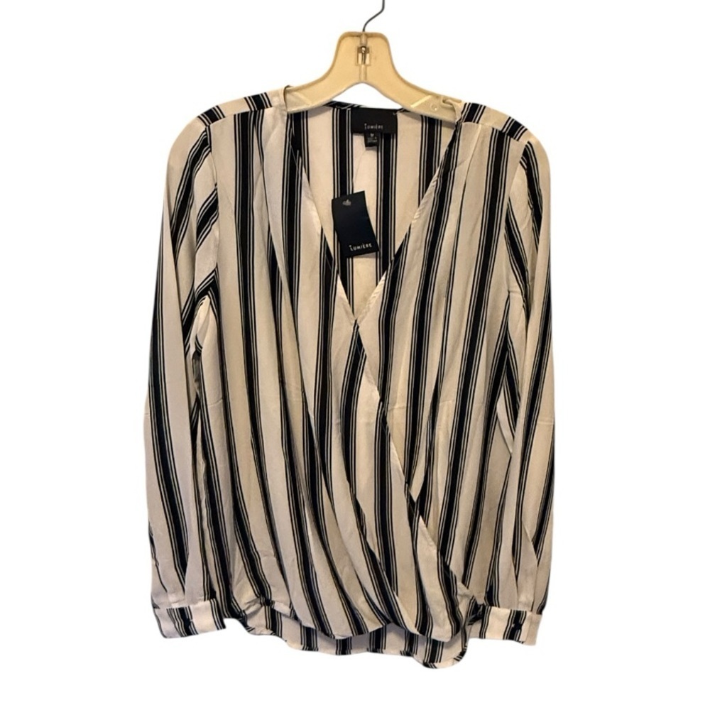 Lumiere Striped Blouse nwt